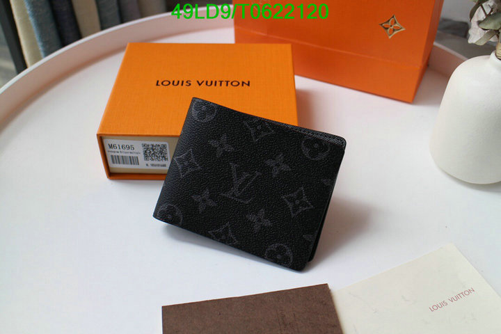 LV Bags-(Mirror)-Wallet-,Code: T0622120,$: 49USD