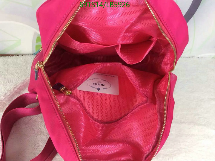 Prada Bag-(4A)-Backpack-,Code: LB5926,$: 69USD