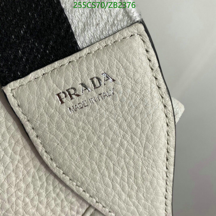 Prada Bag-(Mirror)-Diagonal-,Code: ZB2376,$: 255USD