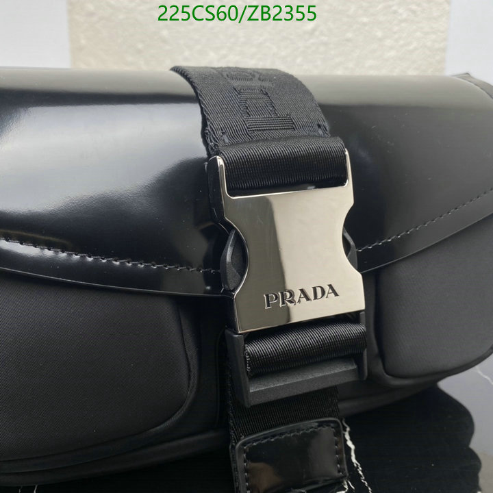 Prada Bag-(Mirror)-Diagonal-,Code: ZB2355,$: 225USD