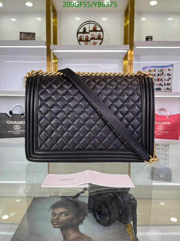 Chanel Bags -(Mirror)-Le Boy,Code: YB6375,$: 209USD