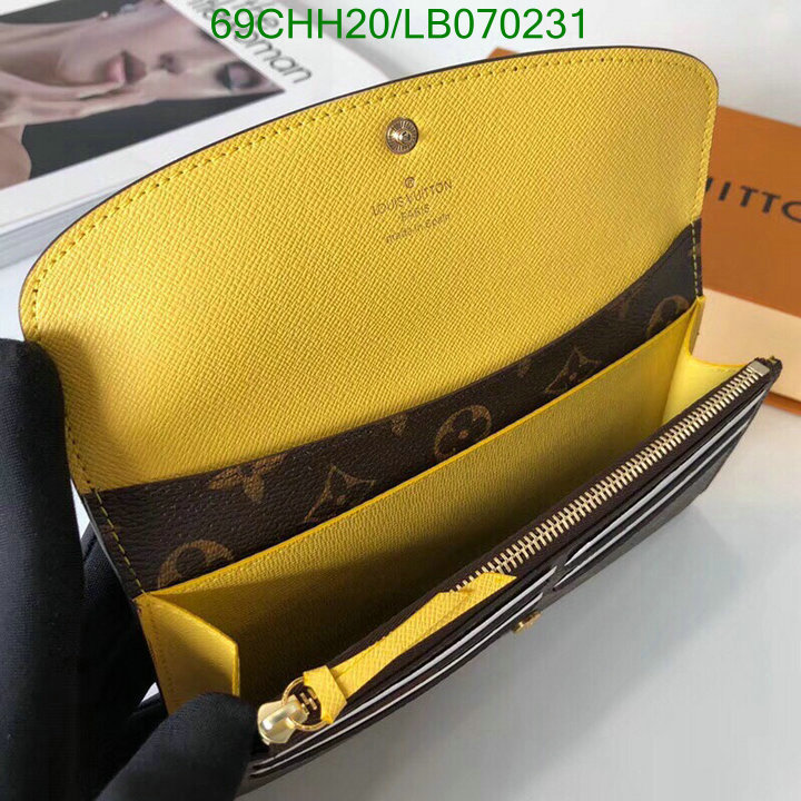 LV Bags-(Mirror)-Wallet-,Code: LB070231,$: 69USD