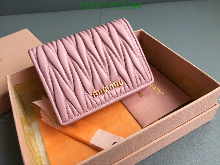 Miu Miu Bag-(Mirror)-Wallet-,Code: YT5244,$: 79USD