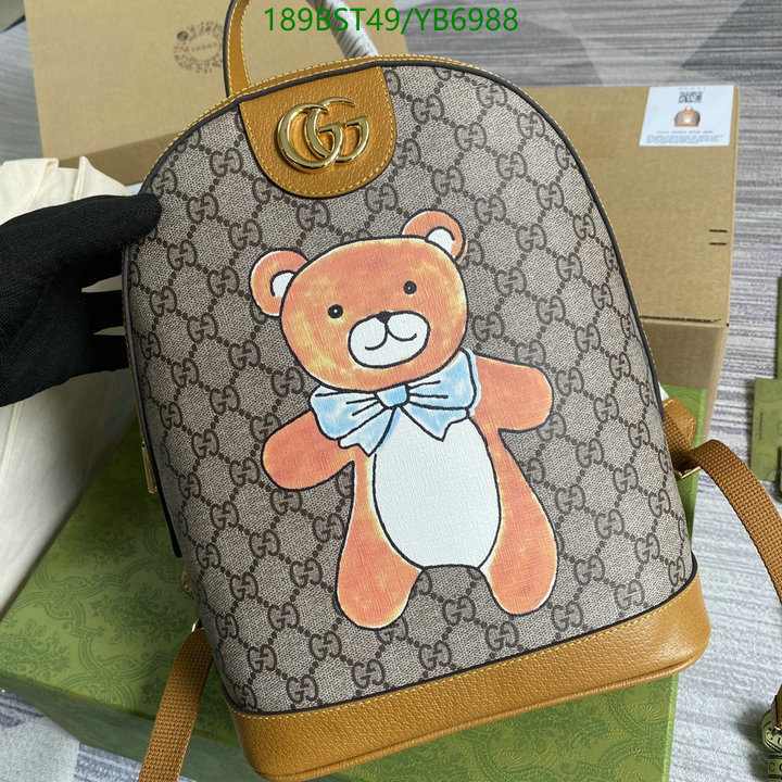 Gucci Bag-(Mirror)-Backpack-,Code: YB6988,$: 189USD