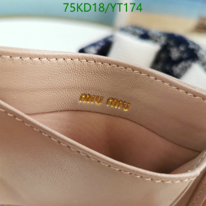 Miu Miu Bag-(Mirror)-Wallet-,Code: YT174,$: 75USD