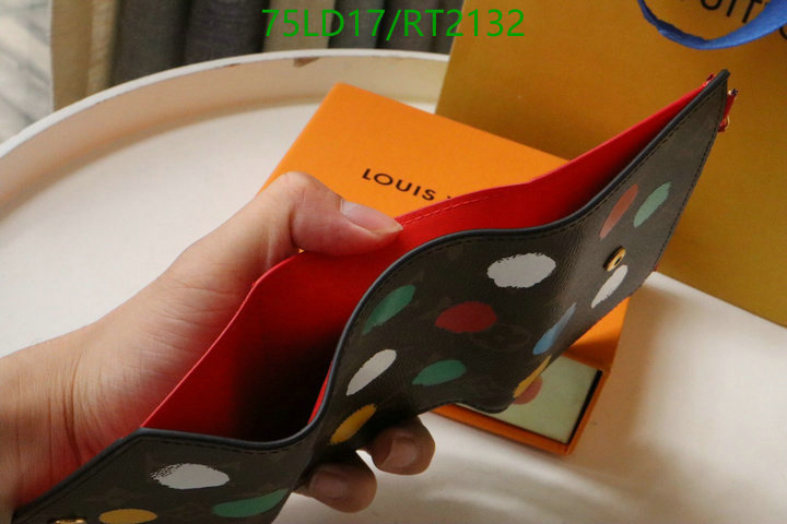 LV Bags-(Mirror)-Wallet-,Code: RT2132,$: 75USD
