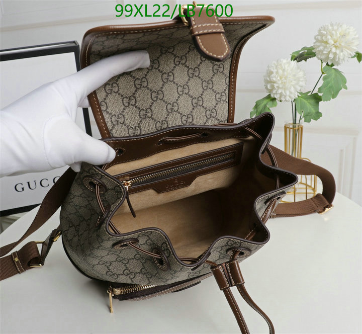 Gucci Bag-(4A)-Backpack-,Code: LB7600,$: 99USD