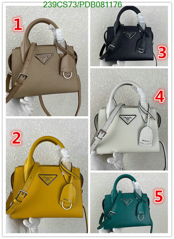 Prada Bag-(Mirror)-Handbag-,Code:PDB081176,$:239USD