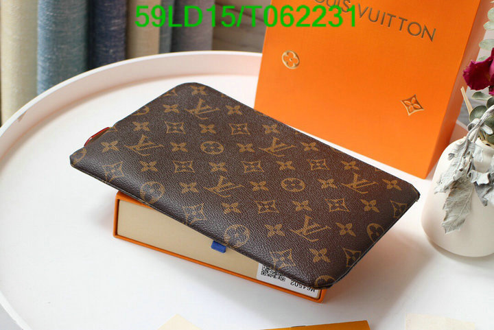 LV Bags-(Mirror)-Wallet-,Code: T062231,$: 59USD