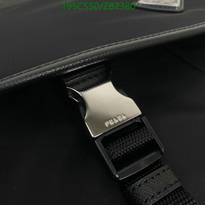 Prada Bag-(Mirror)-Diagonal-,Code: ZB2380,$: 195USD