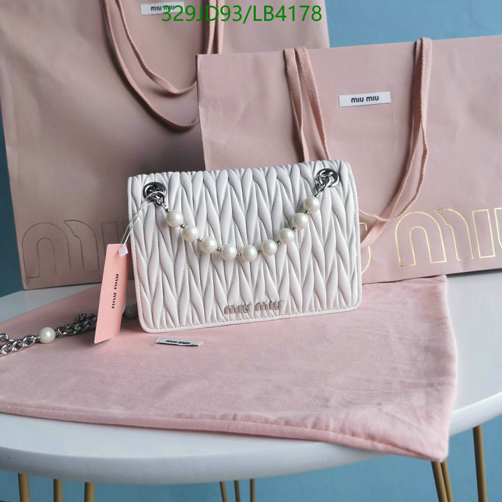 Miu Miu Bag-(Mirror)-Diagonal-,Code: LB4178,$: 329USD