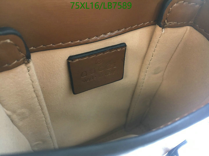 Gucci Bag-(4A)-Horsebit-,Code: LB7589,$: 75USD