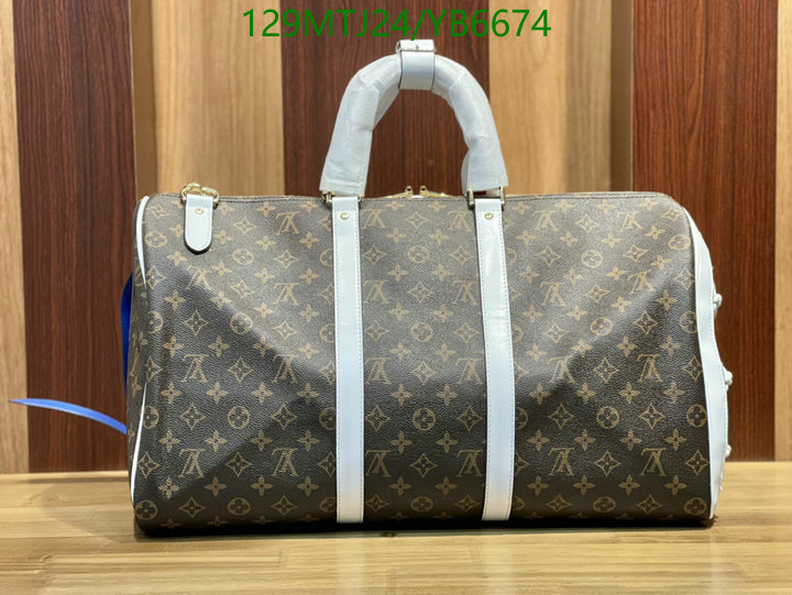 LV Bags-(4A)-Keepall BandouliRe 45-50-,Code: YB6674,$: 129USD