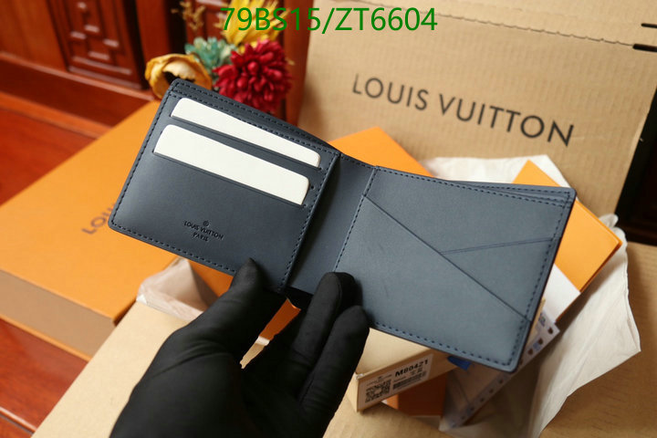 LV Bags-(Mirror)-Wallet-,Code: ZT6604,$: 79USD