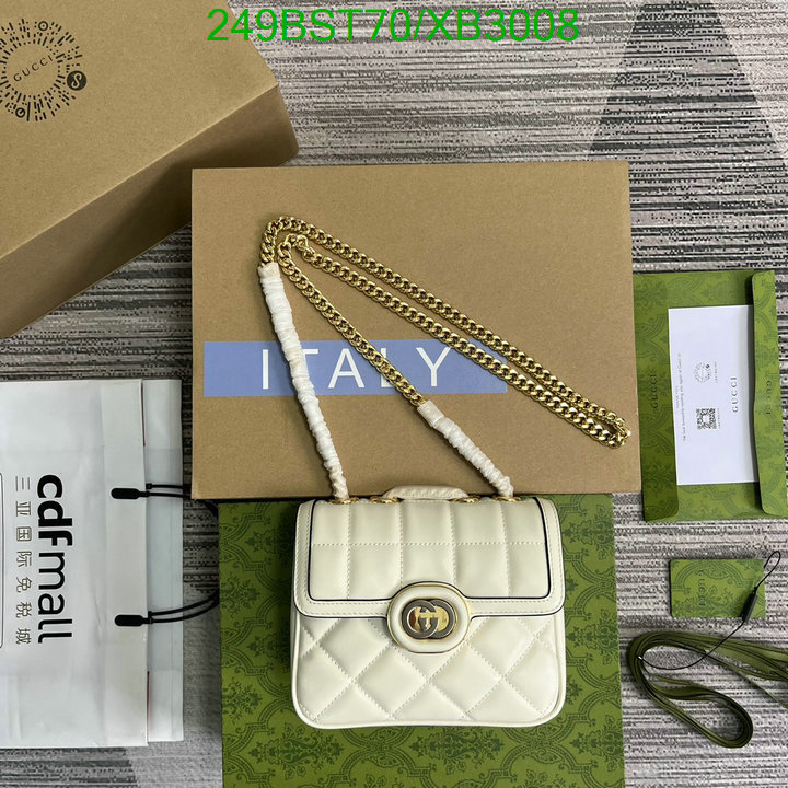 Gucci Bag-(Mirror)-Diagonal-,Code: XB3008,$: 249USD