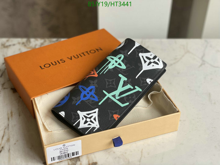 LV Bags-(Mirror)-Wallet-,Code: HT3441,$: 85USD