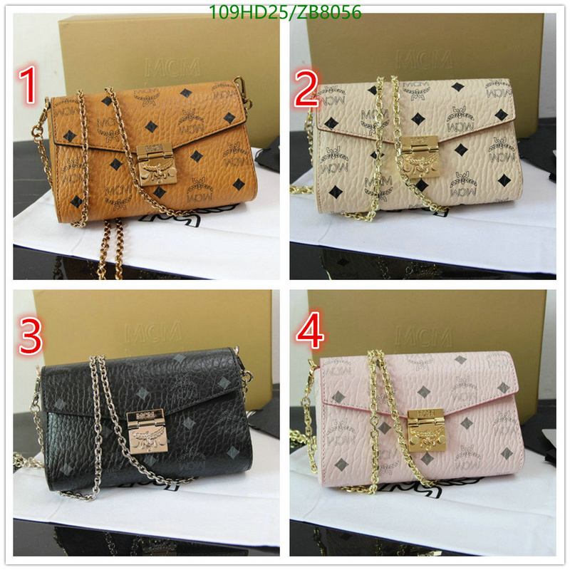 MCM Bag-(Mirror)-Diagonal-,Code: ZB8056,$: 109USD