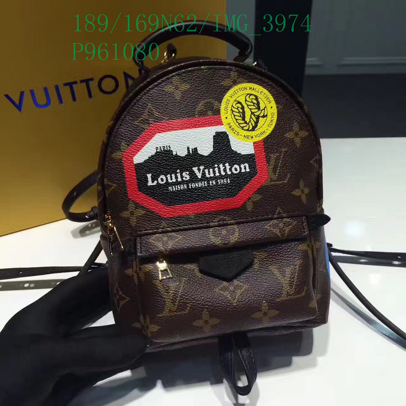 LV Bags-(Mirror)-Backpack-,Code：LB113076,$: 189USD