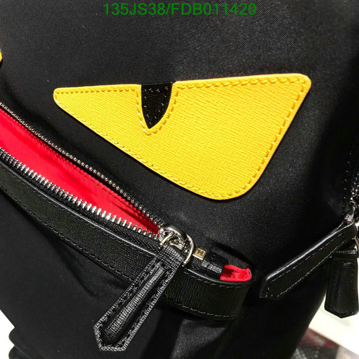 Fendi Bag-(Mirror)-Backpack-,Code: FDB011420,$: 135USD