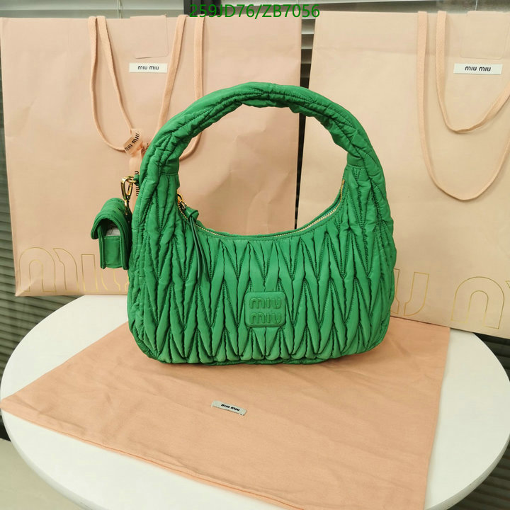 Miu Miu Bag-(Mirror)-Handbag-,Code: ZB7056,$: 259USD