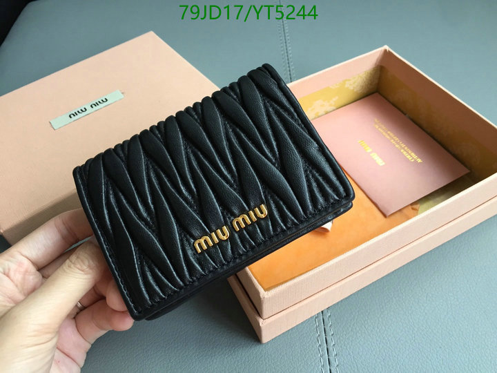 Miu Miu Bag-(Mirror)-Wallet-,Code: YT5244,$: 79USD