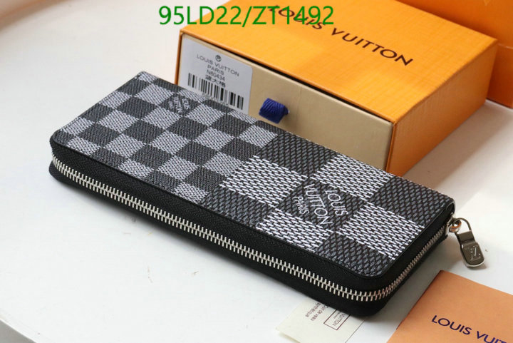 LV Bags-(Mirror)-Wallet-,Code: ZT1492,$: 95USD