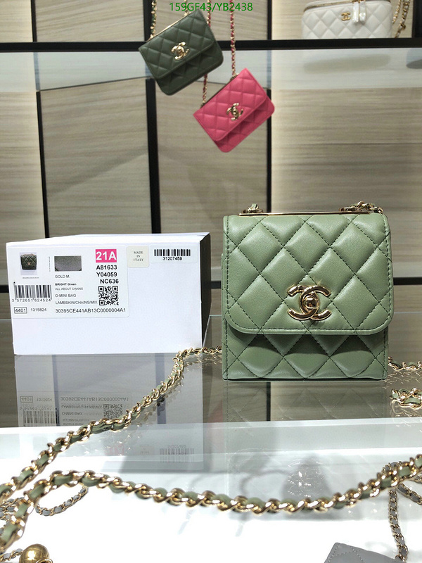 Chanel Bags -(Mirror)-Diagonal-,Code: YB2438,$: 159USD