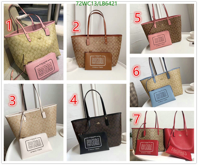 Coach Bag-(4A)-Tote-,Code: LB6421,$: 72USD