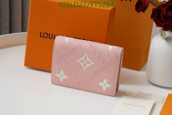 LV Bags-(Mirror)-Wallet-,Code: YT5264,$: 105USD