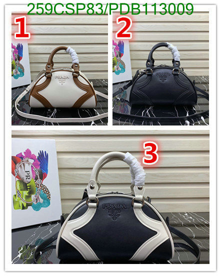 Prada Bag-(Mirror)-Handbag-,Code: PDB113009,$: 259USD