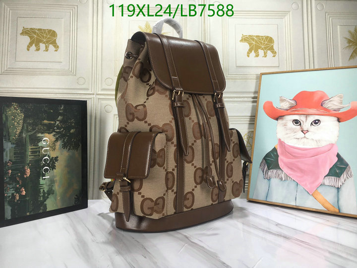 Gucci Bag-(4A)-Backpack-,Code: LB7588,$: 119USD