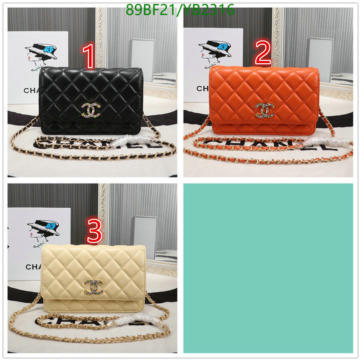 Chanel Bags ( 4A )-Diagonal-,Code: YB2316,$: 89USD