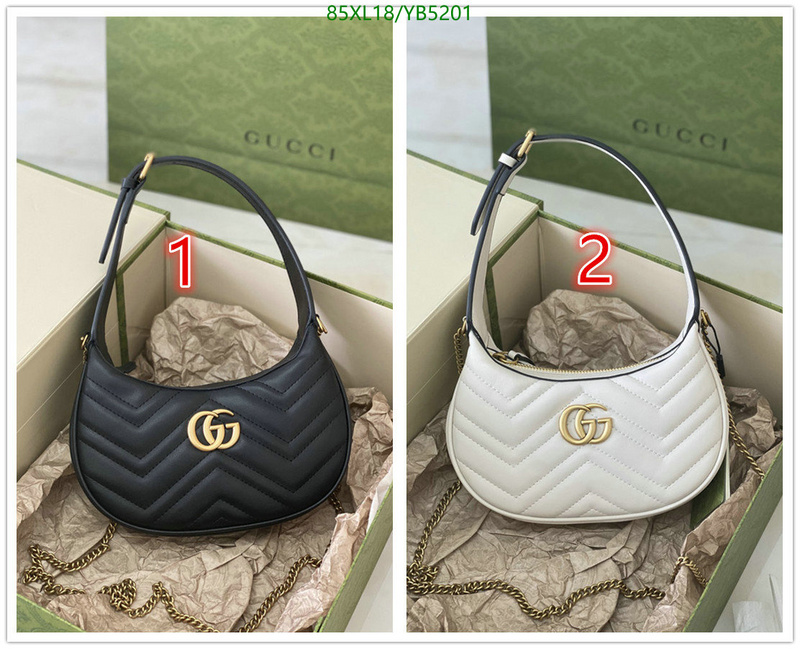 Gucci Bag-(4A)-Marmont,Code: YB5201,$: 85USD