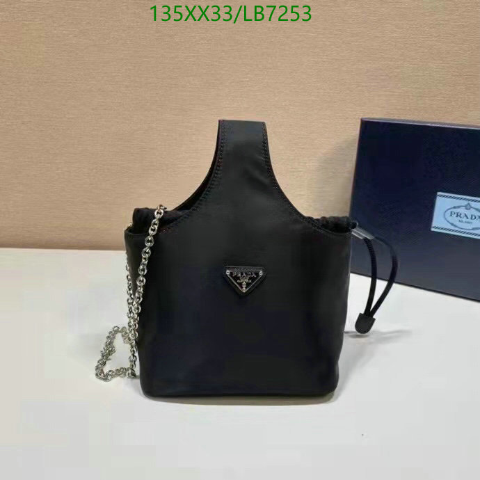 Prada Bag-(Mirror)-Handbag-,Code: LB7253,$: 135USD