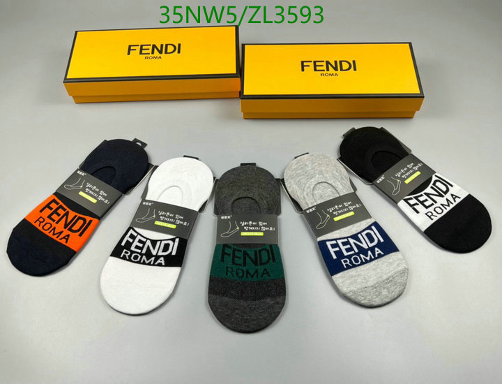 Sock-Fendi, Code: ZL3593,$: 35USD