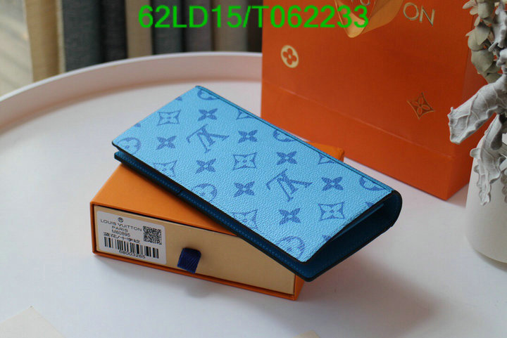 LV Bags-(Mirror)-Wallet-,Code: T062233,$: 62USD