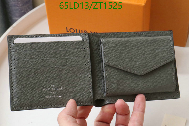 LV Bags-(Mirror)-Wallet-,Code: ZT1525,$: 65USD