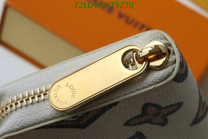 LV Bags-(Mirror)-Wallet-,Code: YT5270,$: 72USD