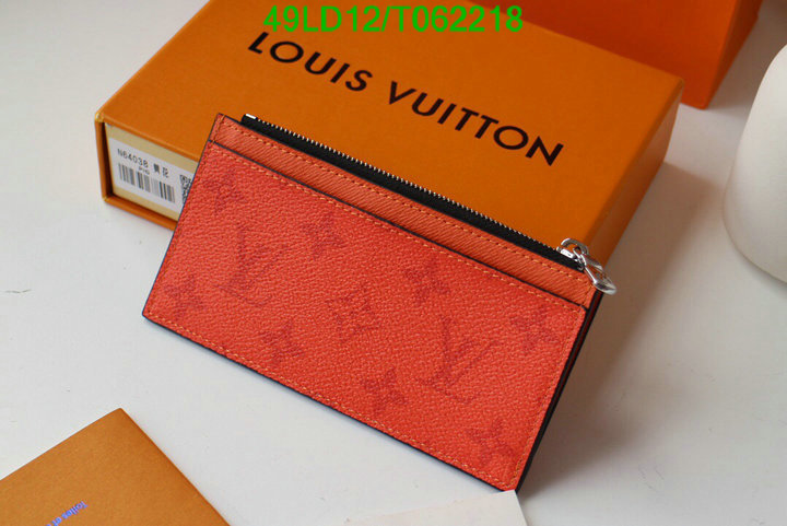 LV Bags-(Mirror)-Wallet-,Code: T062218,$: 49USD