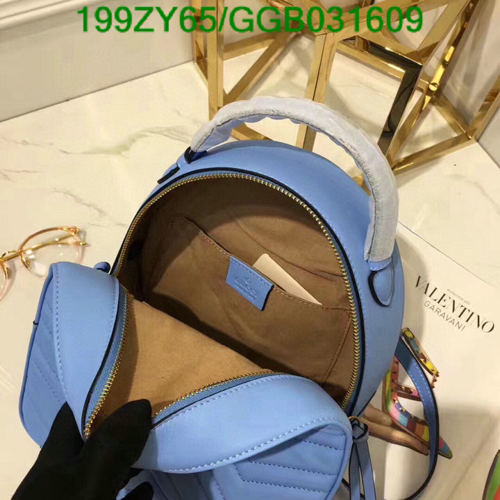 Gucci Bag-(Mirror)-Backpack-,Code: GGB031609,$: 199USD