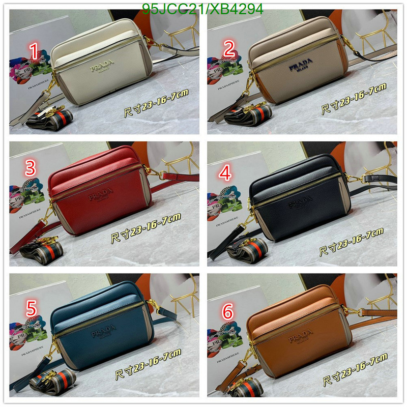 Prada Bag-(4A)-Diagonal-,Code: XB4294,$: 95USD