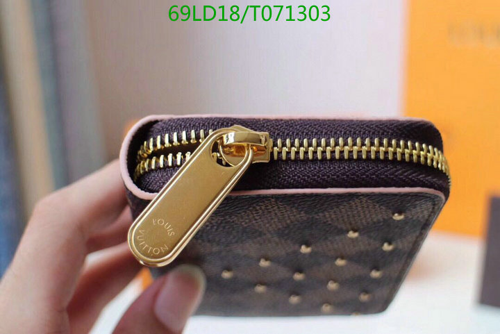 LV Bags-(Mirror)-Wallet-,Code: T071303,$: 69USD