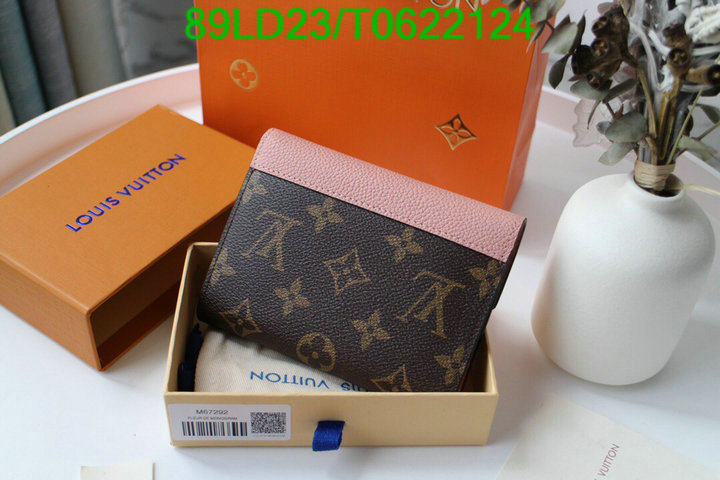 LV Bags-(Mirror)-Wallet-,Code: T0622124,$: 89USD