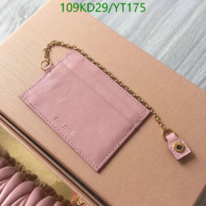 Miu Miu Bag-(Mirror)-Wallet-,Code: YT175,$: 109USD