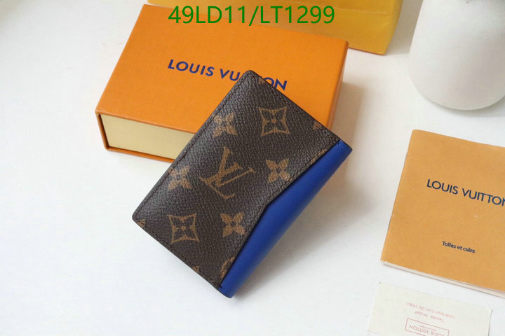 LV Bags-(Mirror)-Wallet-,Code: LT1299,$: 49USD