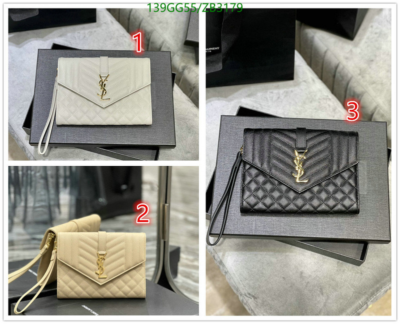 YSL Bag-(Mirror)-Clutch-,Code: ZB3179,$: 139USD