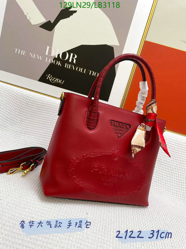 Prada Bag-(4A)-Handbag-,Code: LB3118,$: 129USD