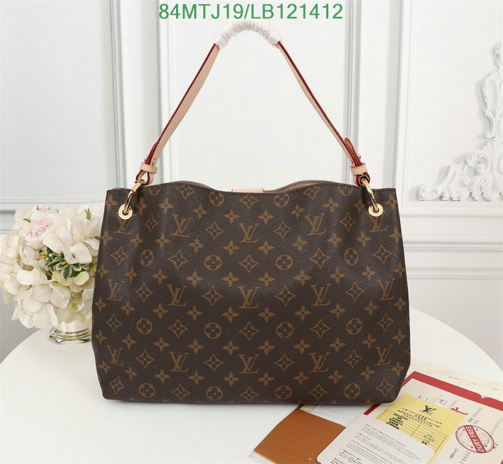 LV Bags-(4A)-Handbag Collection-,Code: LB121412,$: 84USD