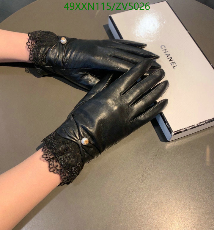 Gloves-Chanel, Code: ZV5026,$: 49USD