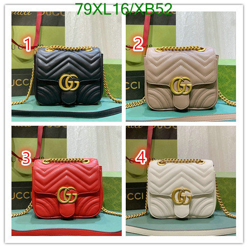 Gucci Bag-(4A)-Marmont,Code: XB52,$: 79USD